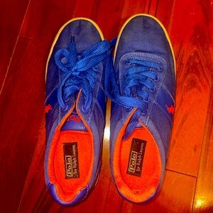 Boy’s Ralph Lauren sneakers shoes lace up royal blue size 5